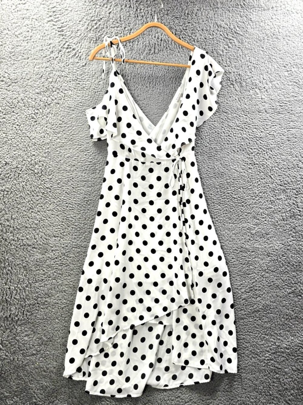 Womens A-line Midi Wrap Dress